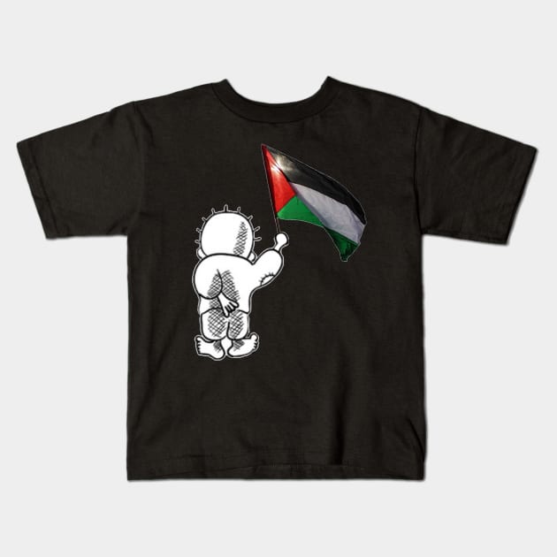 Handala - Free Palestine Symbol Kids T-Shirt by Bododobird